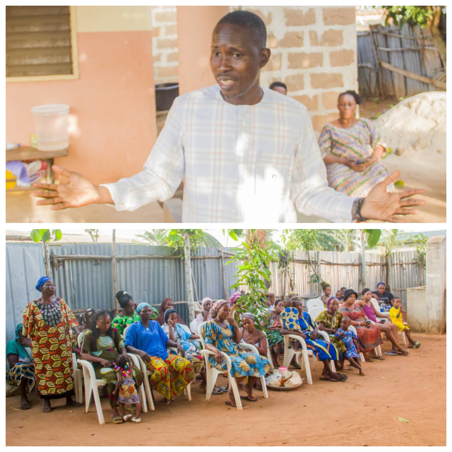 Fête des mères : Géraud Grimaud aux côtés des femmes de Togba