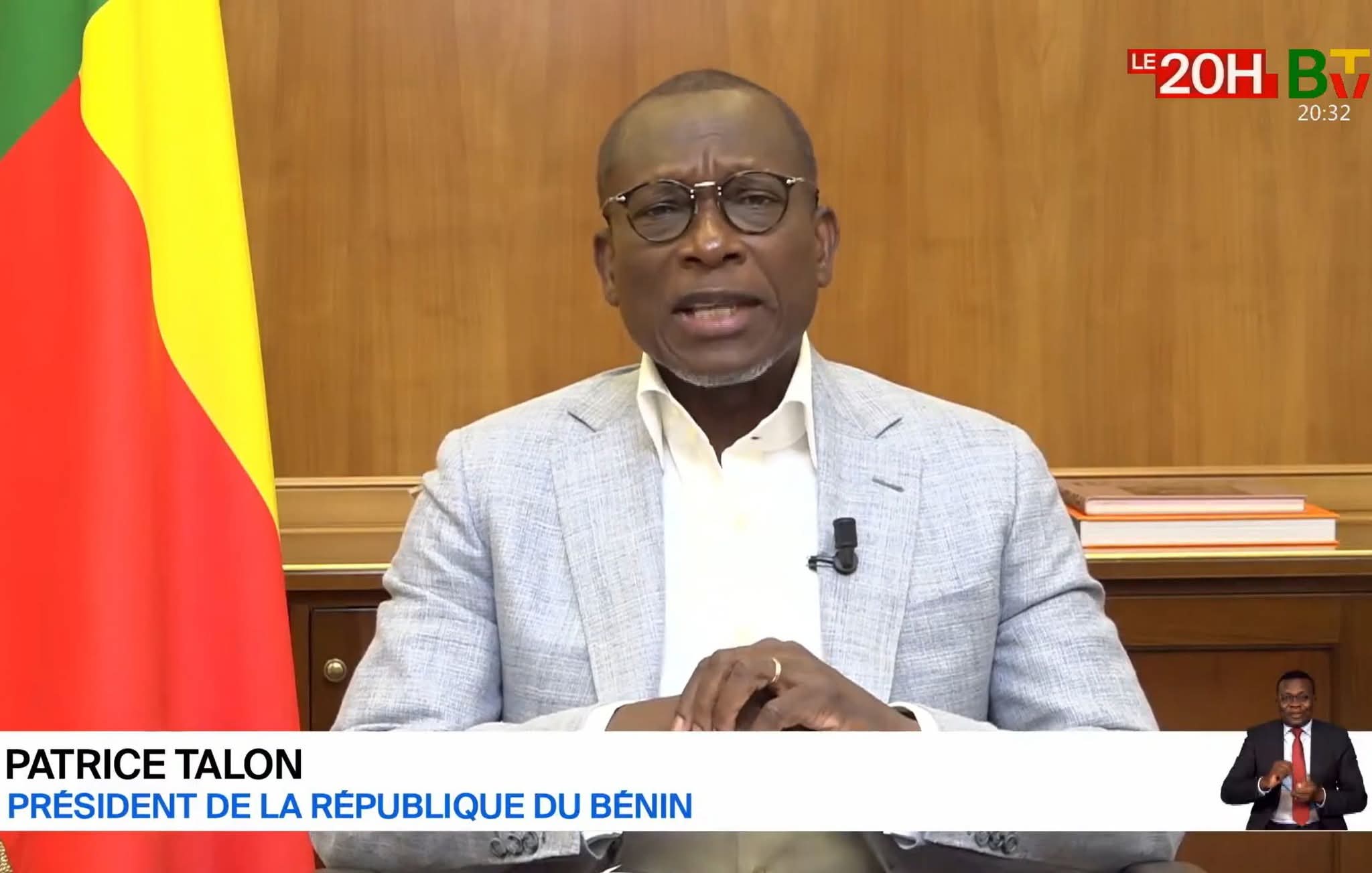 Patrice Talon après l'échec du putsch : « Cette forfaiture ne restera pas impunie… »