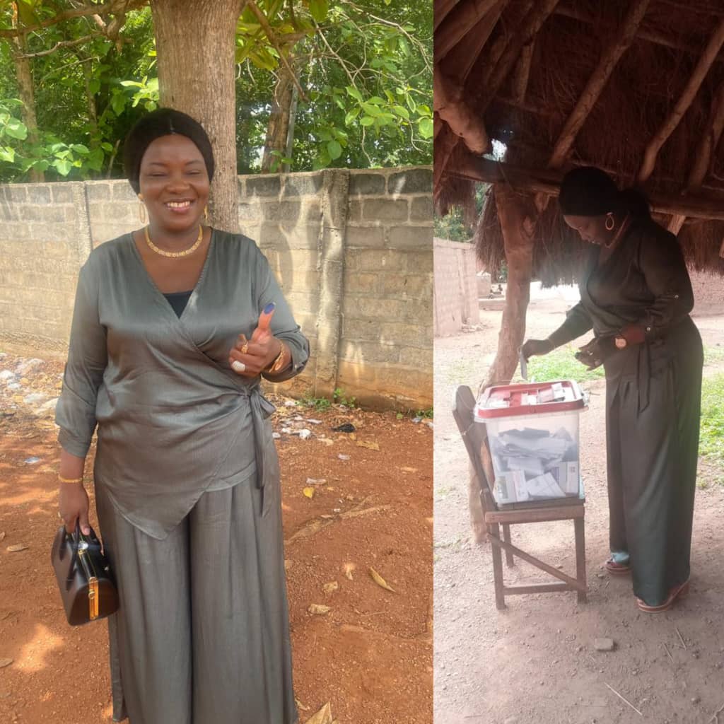 Scrutin présidentiel d’avril 2026 : Christine Adjokè OUINSAVI accomplit son devoir civique et appelle à une forte mobilisation