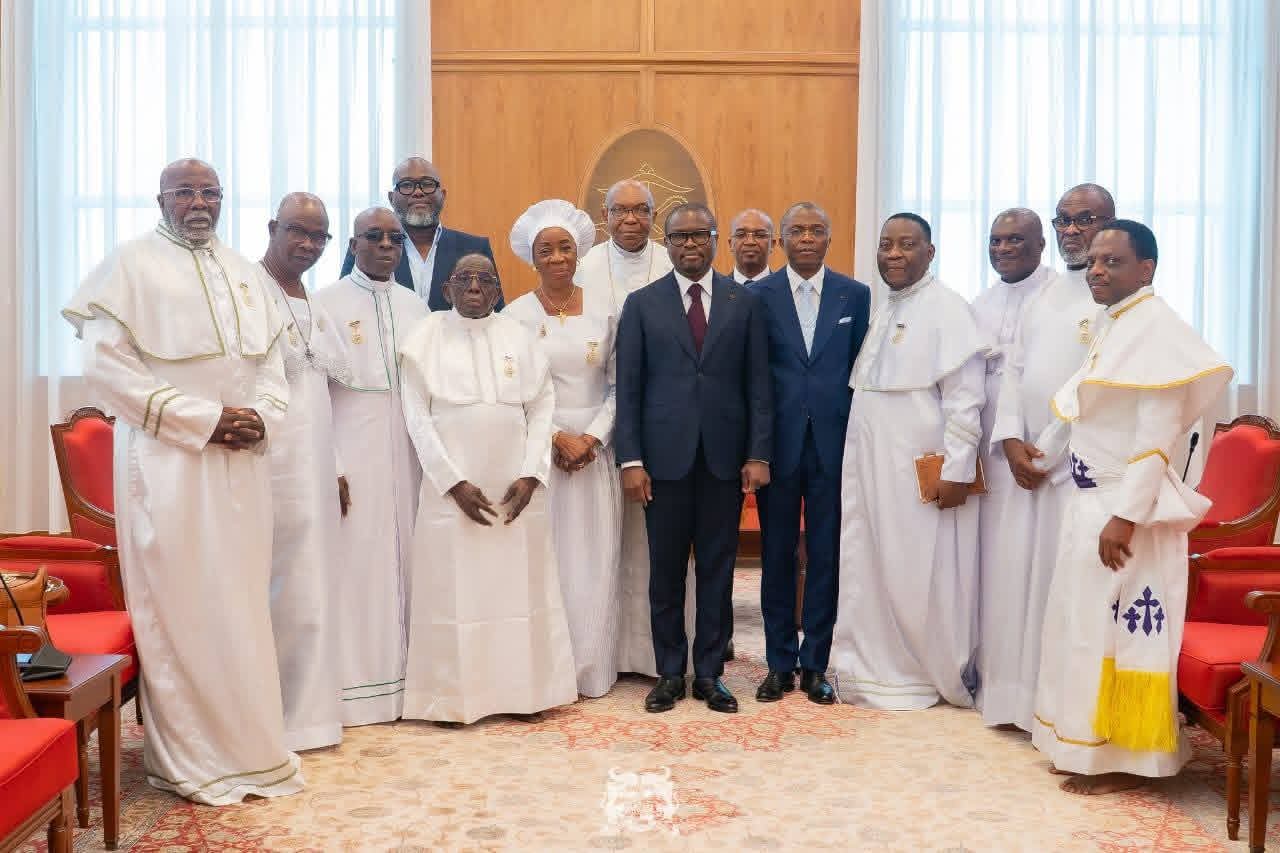 Audience au Palais de la Présidence : Romuald WADAGNI reçoit les responsables de deux grandes confessions religieuses .
